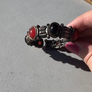 Vintage Black and Orange Women's Bracelet